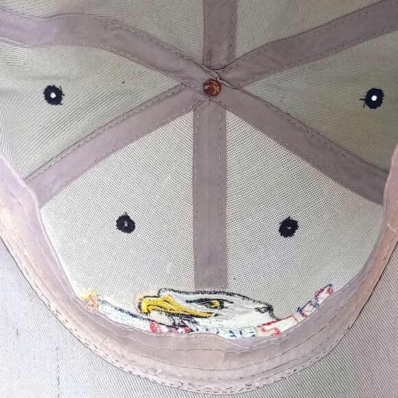 VFW USA Eagle Flag Baseball Cap – Thick Embroidery Veteran Hat 6 Panel - Picture 6 of 7